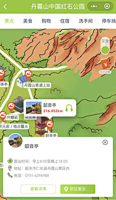 邳州景区手绘地图智慧导览和语音结合，让景区“活”起来